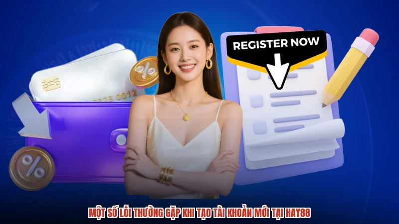 Một số lỗi thường gặp khi tạo tài khoản mới tại HAY88