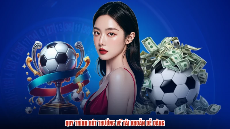 Quy trình rút thưởng về tài khoản dễ dàng